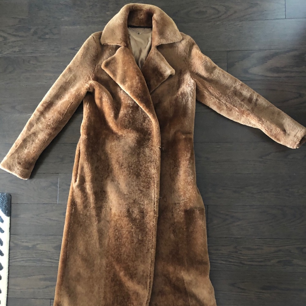 The row teddy coat brown size S